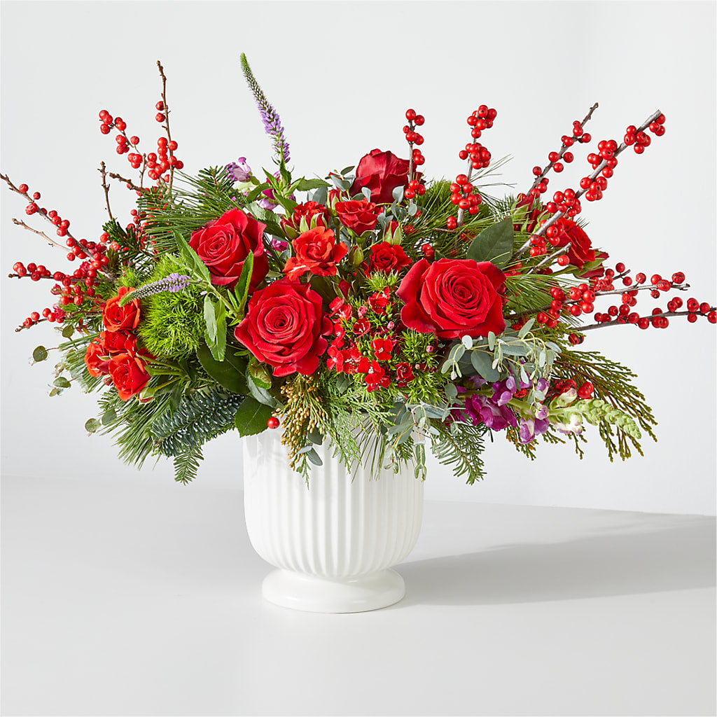 Big Red Bow Bouquet – Loveland Colorado Flowers, Loveland CO