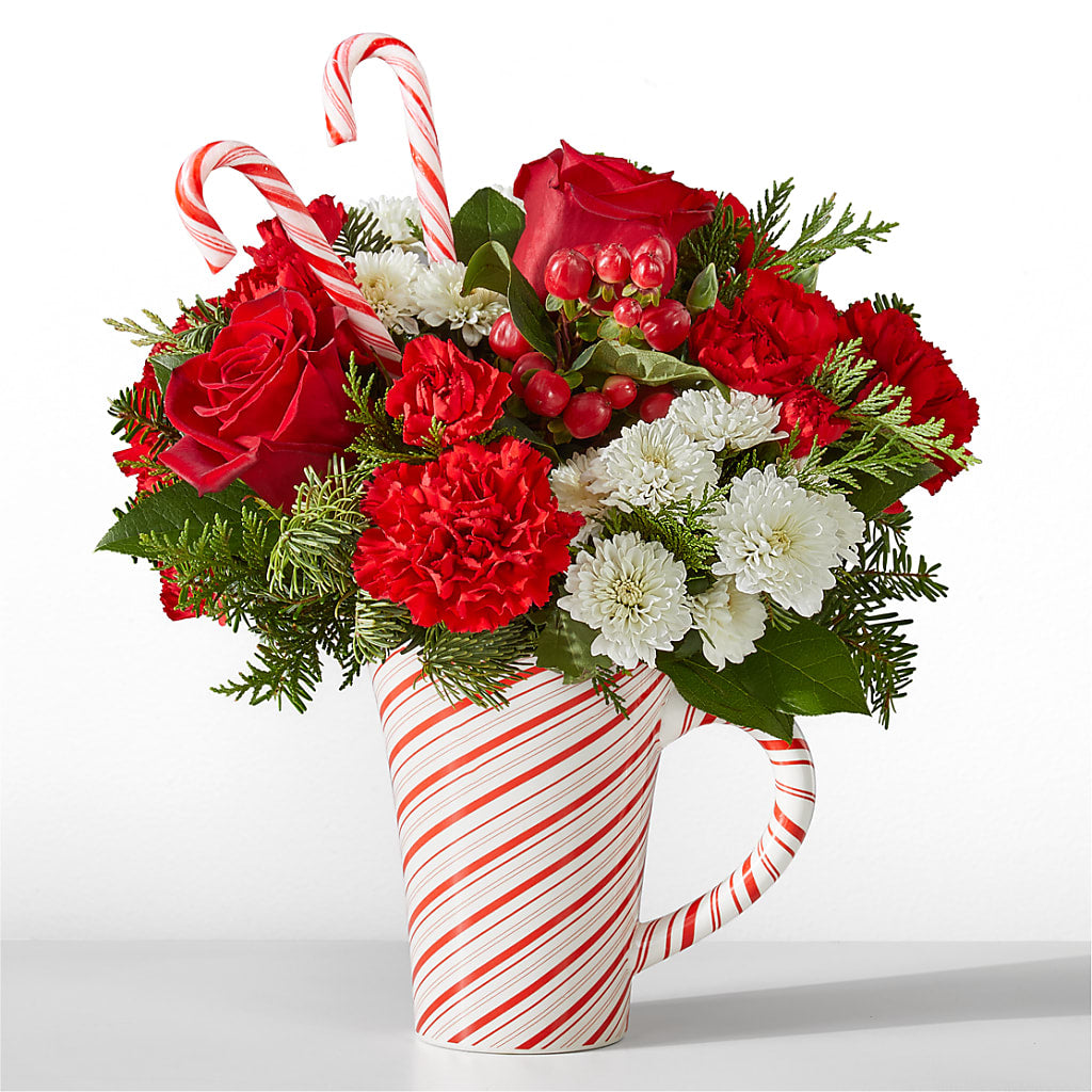 Peppermint Swirl Mug – Loveland Colorado Flowers, Loveland CO