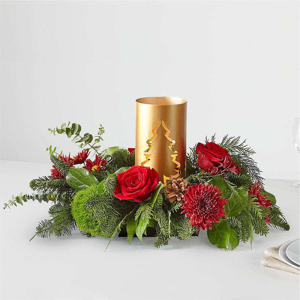 Toast the Season Centerpiece – Loveland Colorado Flowers, Loveland CO