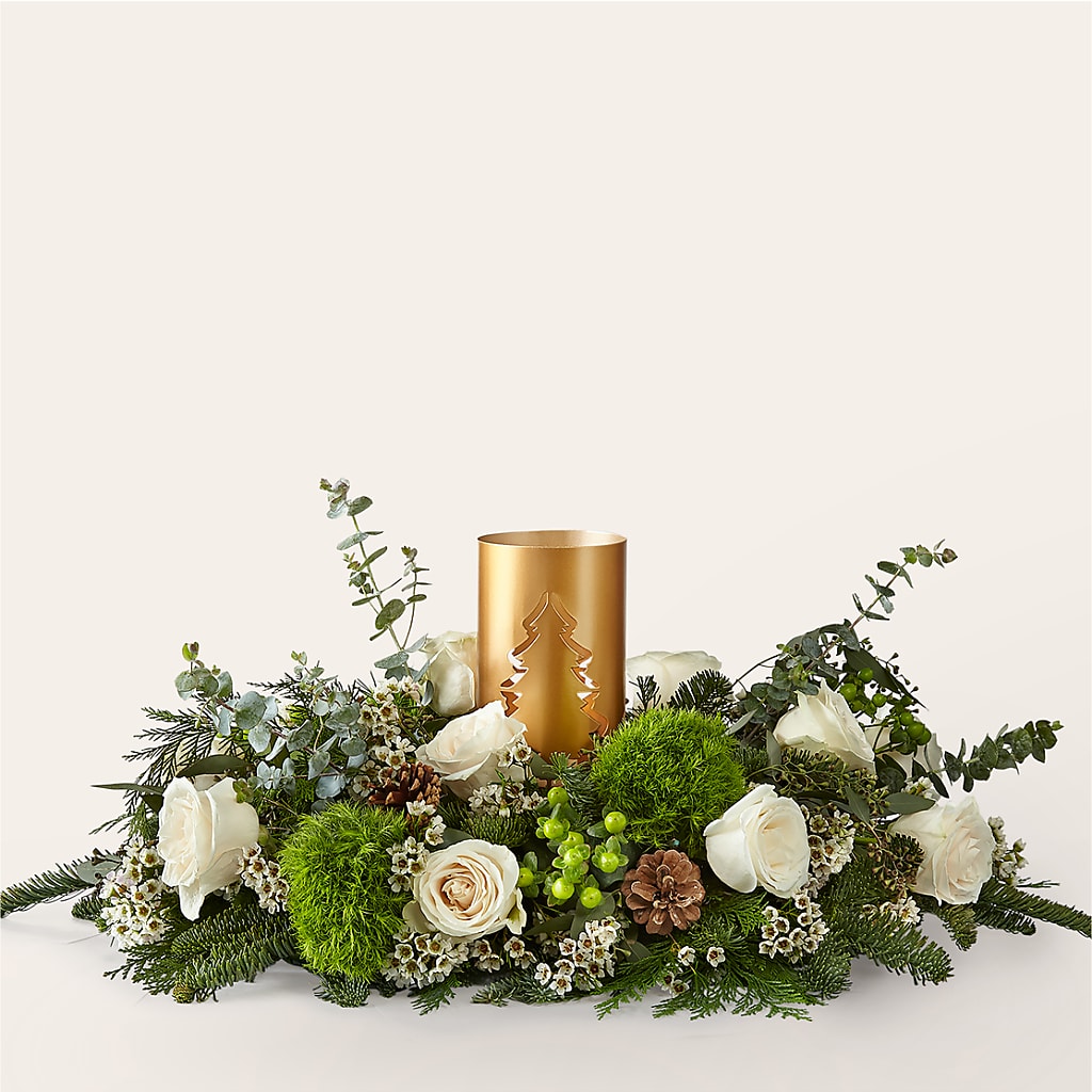 Chestnuts Roasting Centerpiece – Loveland Colorado Flowers, Loveland CO