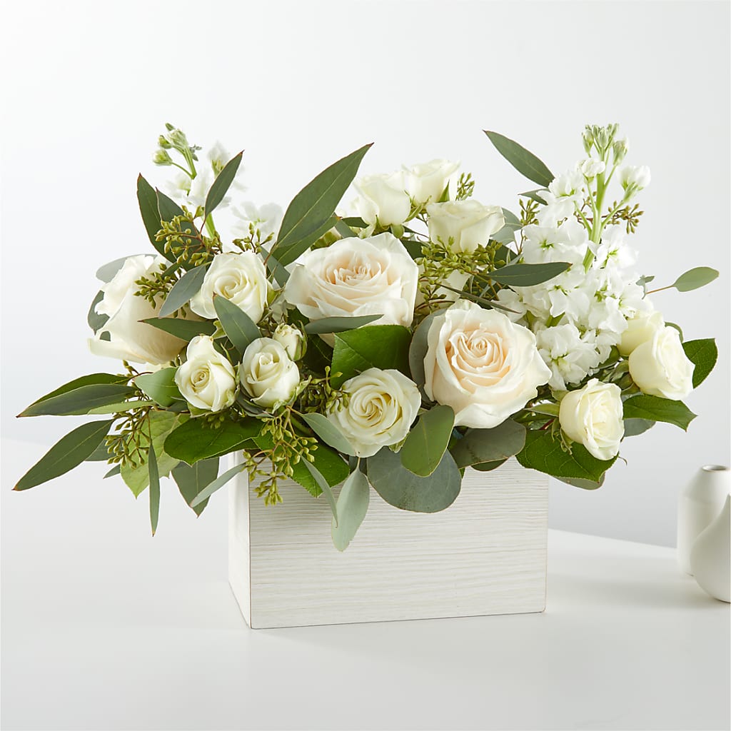 Fresh Linen Box Bouquet – Loveland Colorado Flowers, Loveland CO