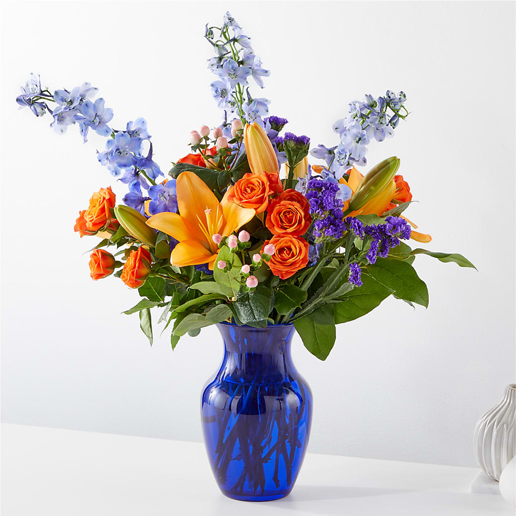 Radiant Citrus Bouquet – Loveland Colorado Flowers, Loveland CO