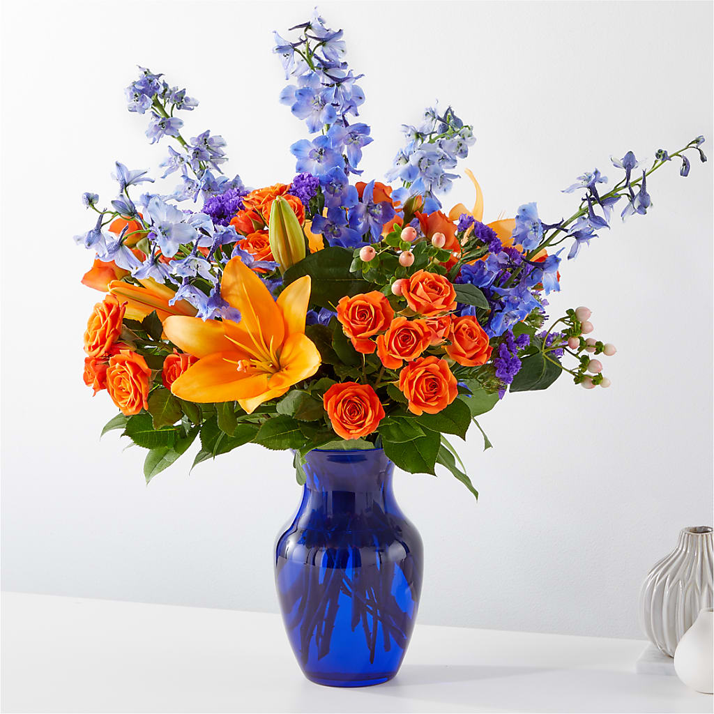 Radiant Citrus Bouquet – Loveland Colorado Flowers, Loveland CO
