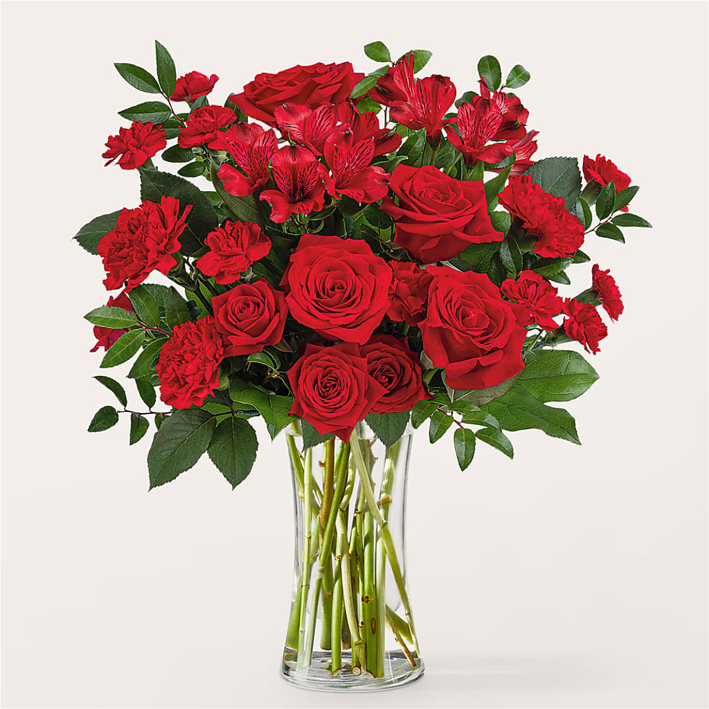 Brilliant Ruby Bouquet – Loveland Colorado Flowers, Loveland CO