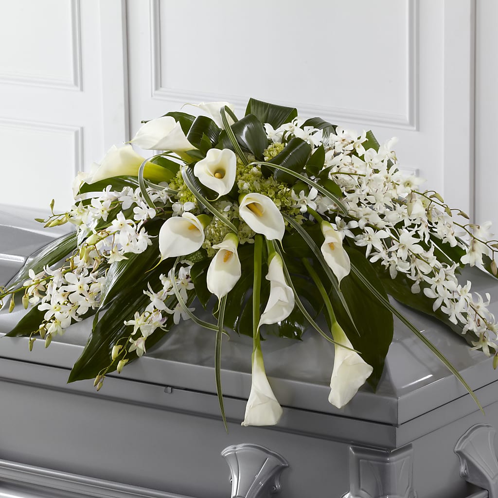 Angel Wings Casket Spray – Loveland Colorado Flowers, Loveland CO