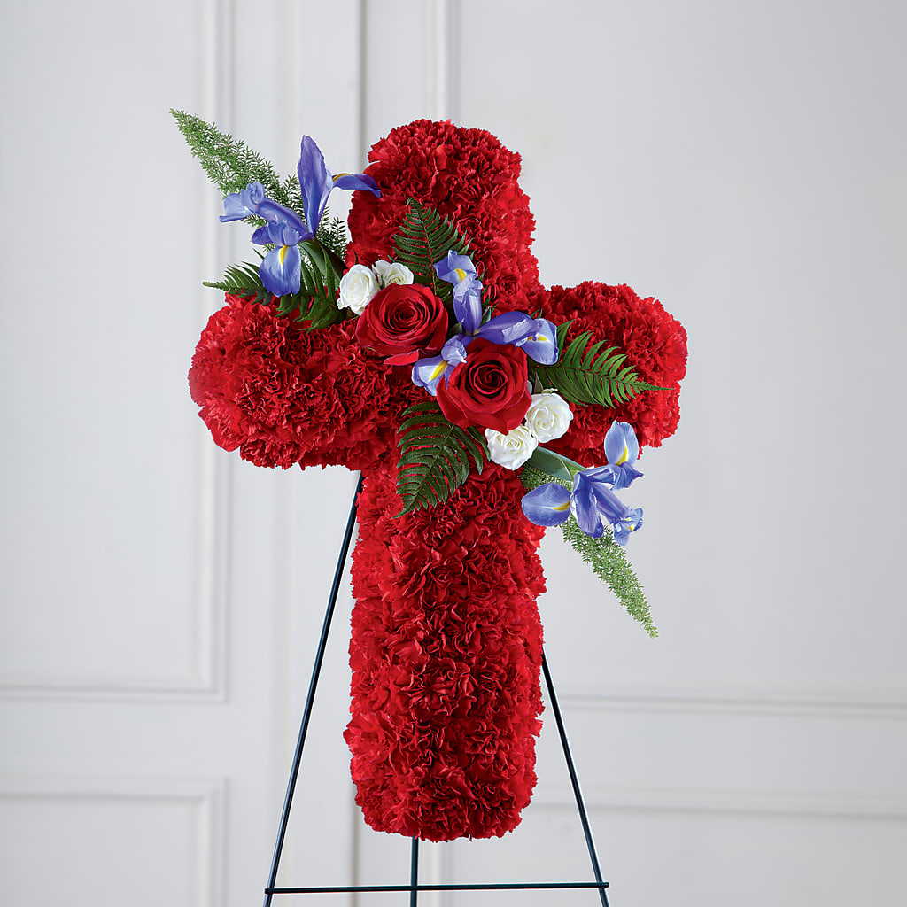 Faithful Hero Floral Cross – Loveland Colorado Flowers, Loveland CO