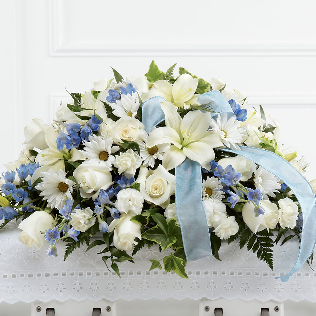 Tender Treasure Casket Spray – Loveland Colorado Flowers, Loveland CO