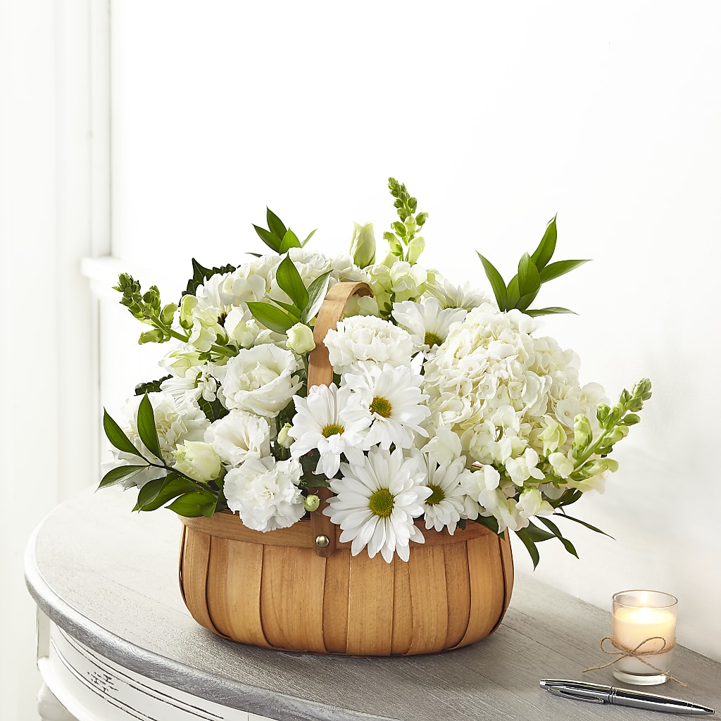 Pure Ivory Basket – Loveland Colorado Flowers, Loveland CO