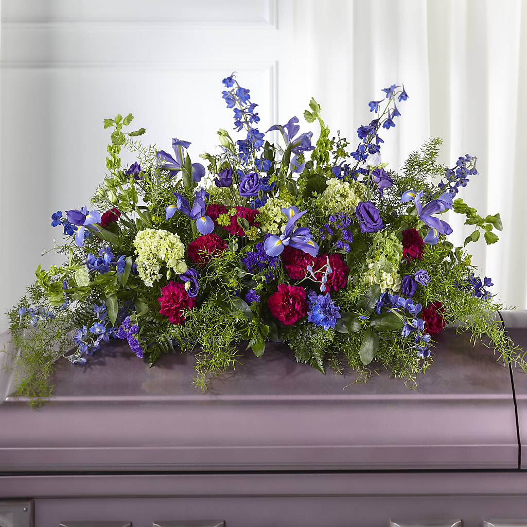 Always Treasured Casket Spray – Loveland Colorado Flowers, Loveland CO