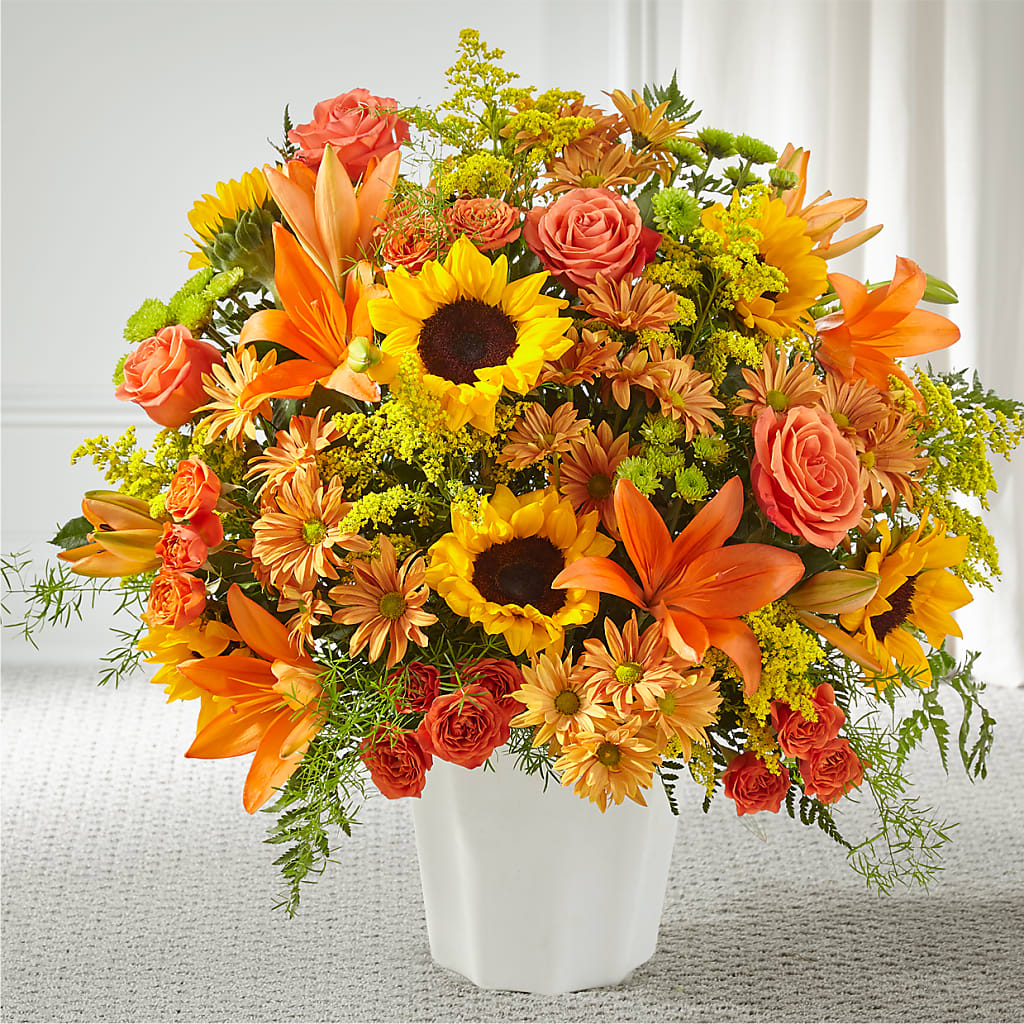 Harvest Thoughts Floor Basket – Loveland Colorado Flowers, Loveland CO