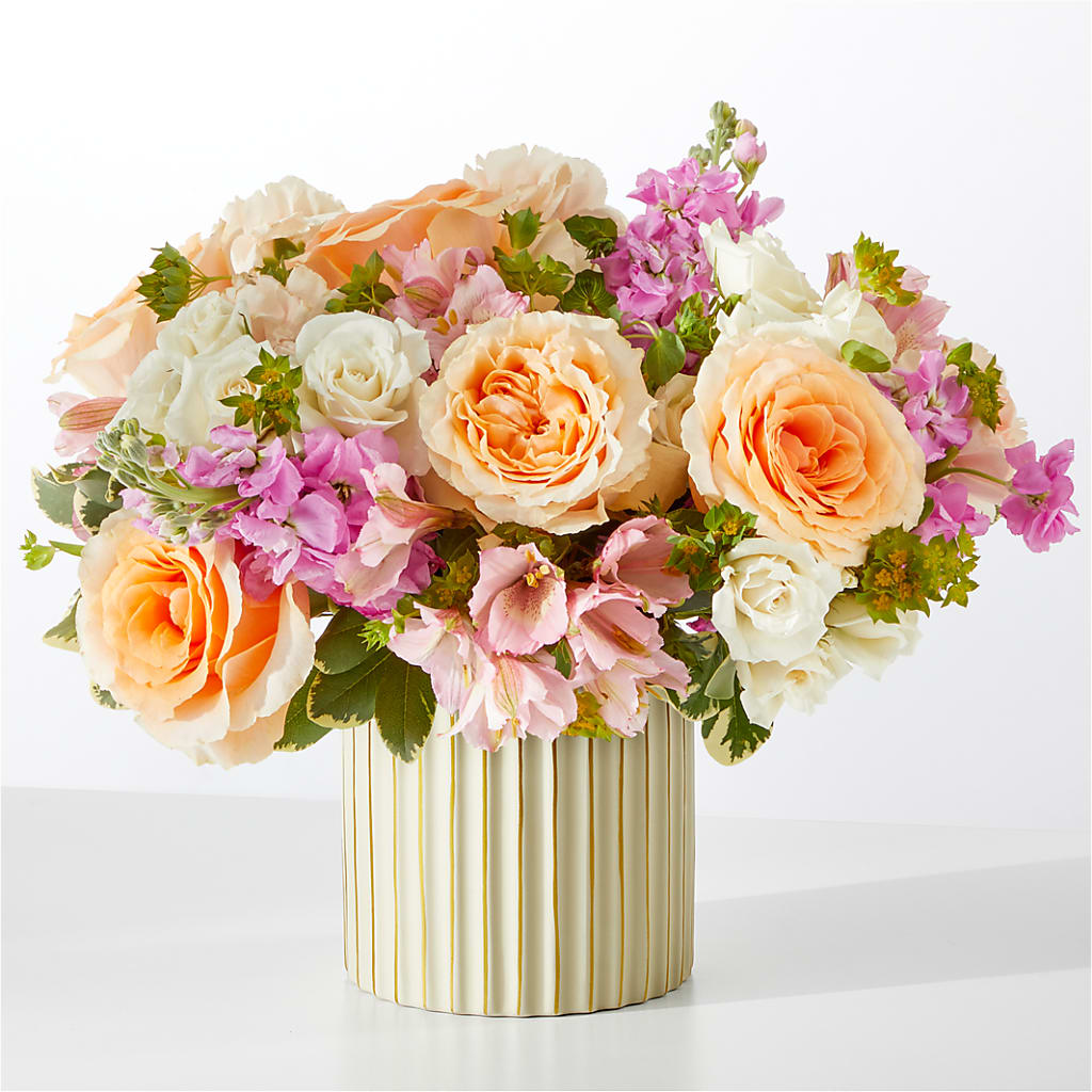 Paradise Bouquet with Ivory Vase – Loveland Colorado Flowers, Loveland CO