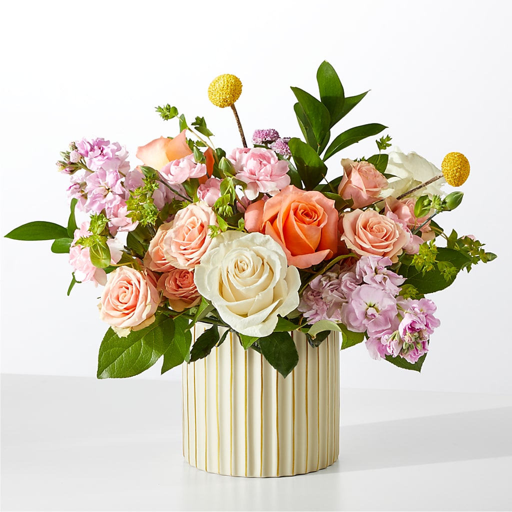 French Market Bouquet with Ivory Vase – Loveland Colorado Flowers, Loveland CO