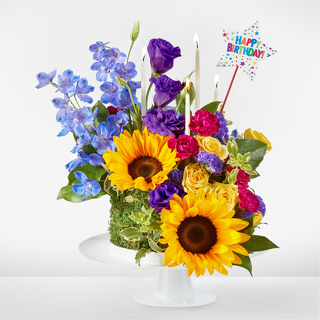 Star of the Day Floral Cake – Loveland Colorado Flowers, Loveland CO