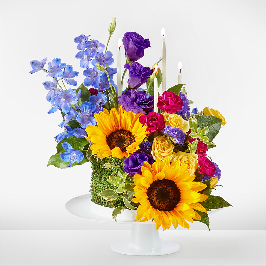 Star of the Day Floral Cake – Loveland Colorado Flowers, Loveland CO