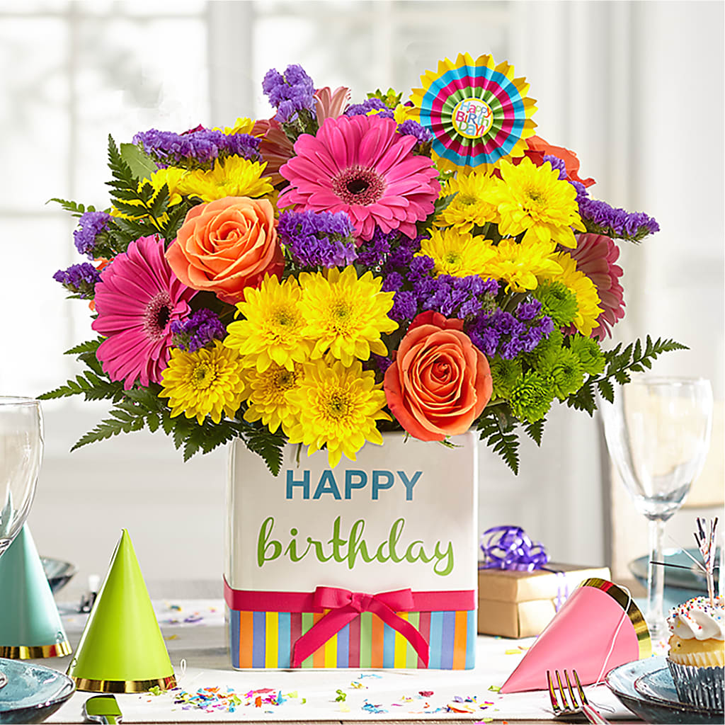 Birthday Brights Bouquet –  Loveland Colorado Flowers, Loveland CO