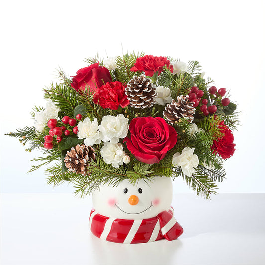 Jolly Snowman Bouquet –  Loveland Colorado Flowers, Loveland CO