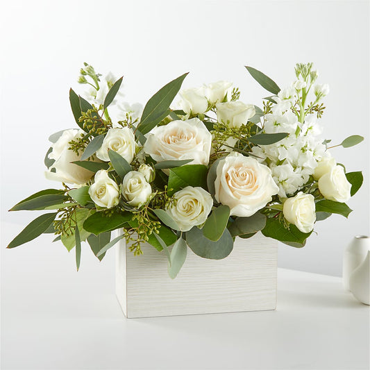 Fresh Linen Box Bouquet –  Loveland Colorado Flowers, Loveland CO