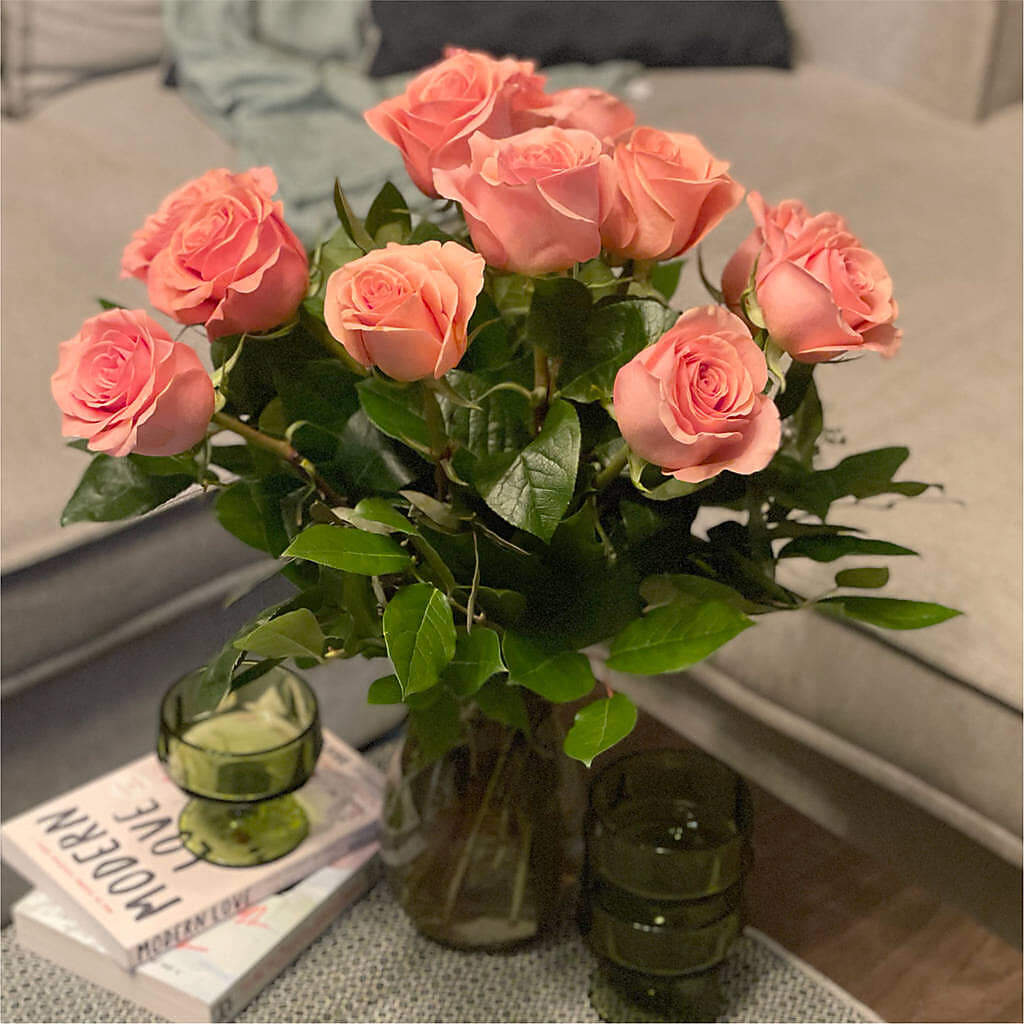Long Stem Pink Rose Bouquet –  Loveland Colorado Flowers, Loveland CO