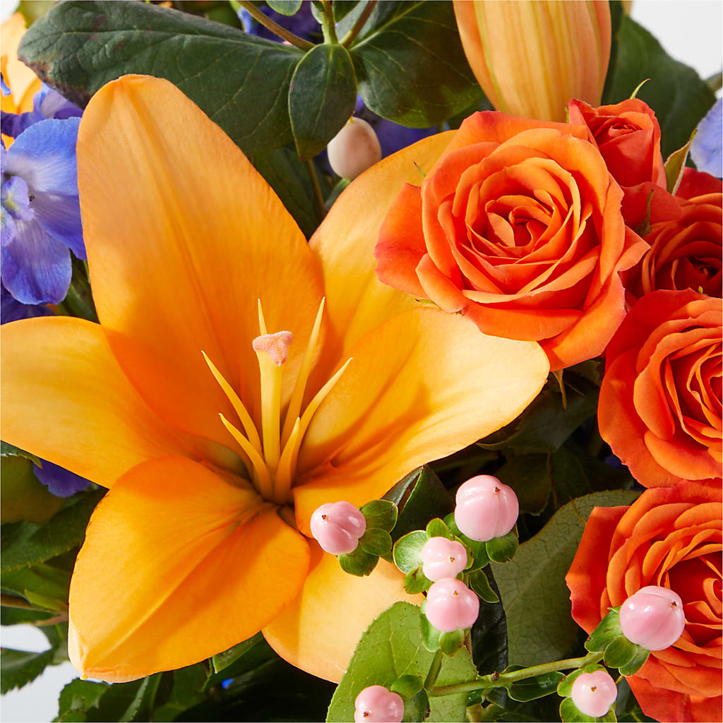 Radiant Citrus Bouquet –  Loveland Colorado Flowers, Loveland CO