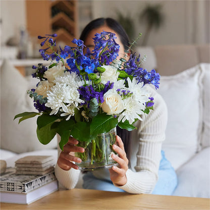 Cerulean Waves Bouquet –  Loveland Colorado Flowers, Loveland CO