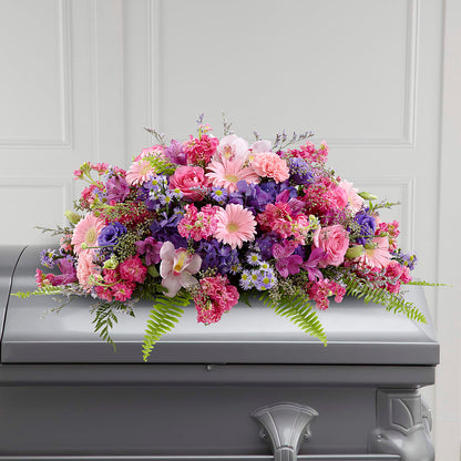 Glorious Garden Casket Spray –  Loveland Colorado Flowers, Loveland CO