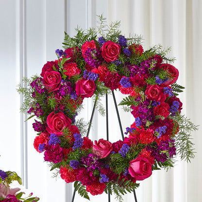 Calming Colors Wreath –  Loveland Colorado Flowers, Loveland CO