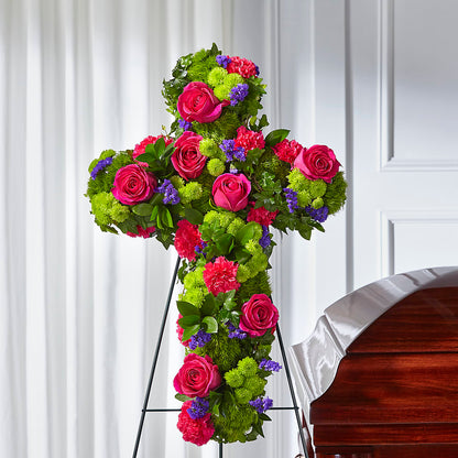 Tribute Rose Floral Cross –  Loveland Colorado Flowers, Loveland CO