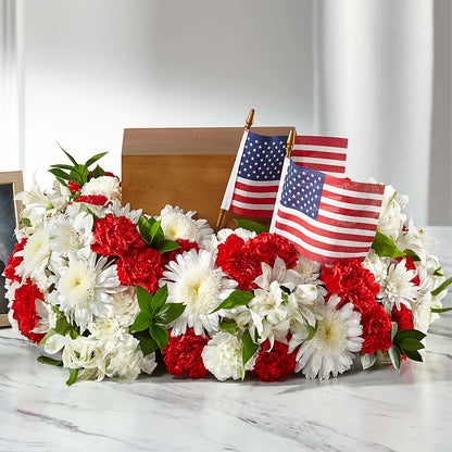 Spirit of Patriotism Cremation Adornment –  Loveland Colorado Flowers, Loveland CO