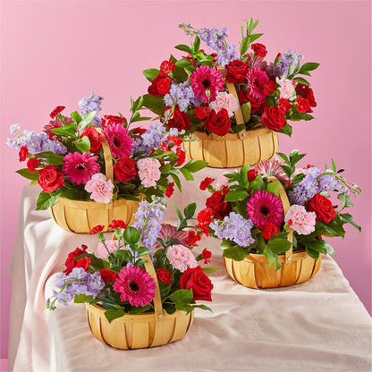 Pink Picnic Basket –  Loveland Colorado Flowers, Loveland CO
