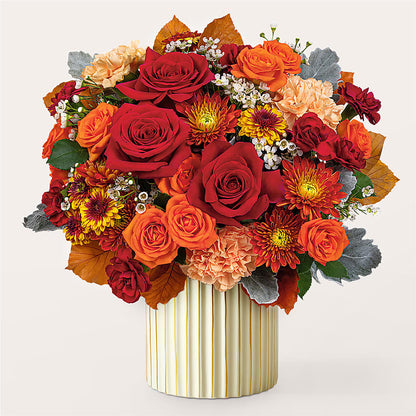 Merlot Bouquet with Ivory Vase –  Loveland Colorado Flowers, Loveland CO