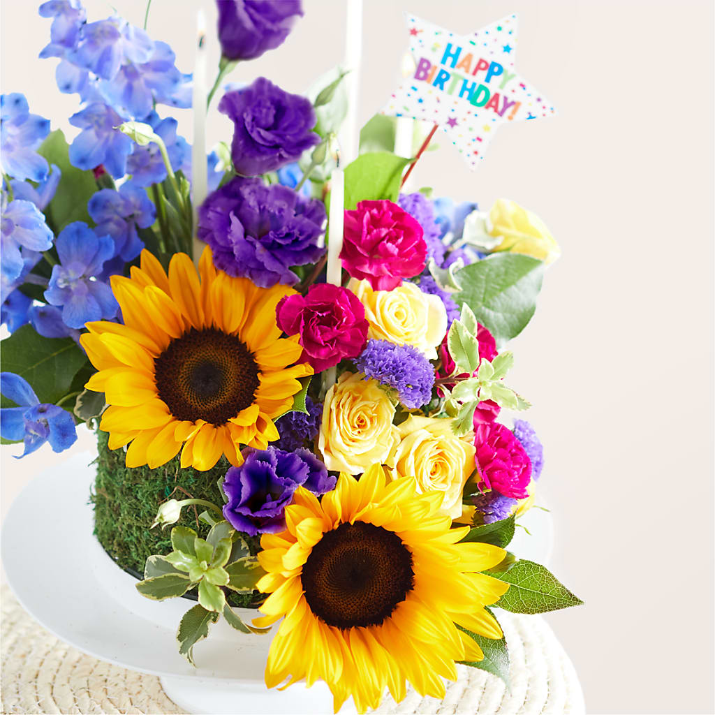 Star of the Day Floral Cake –  Loveland Colorado Flowers, Loveland CO