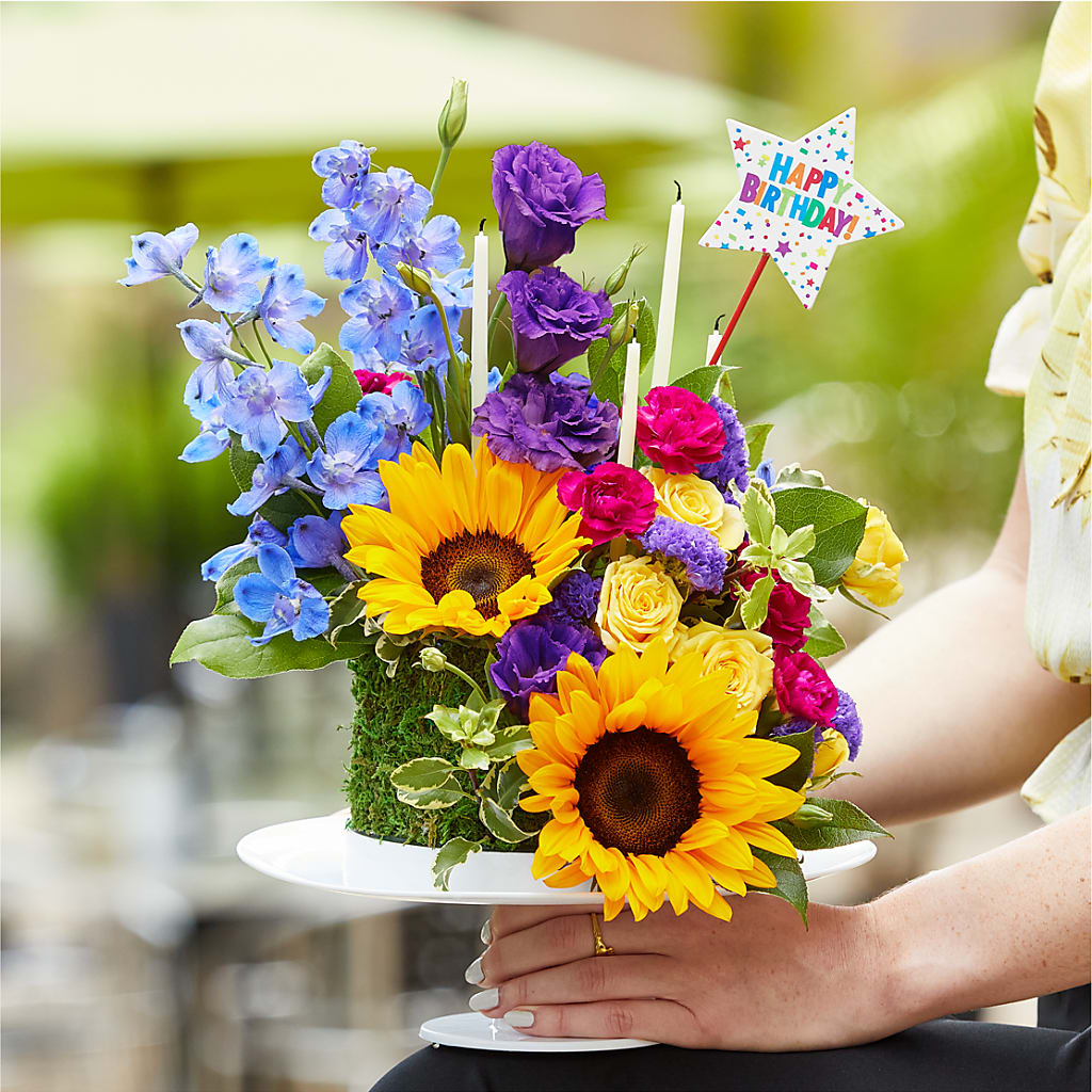 Star of the Day Floral Cake –  Loveland Colorado Flowers, Loveland CO