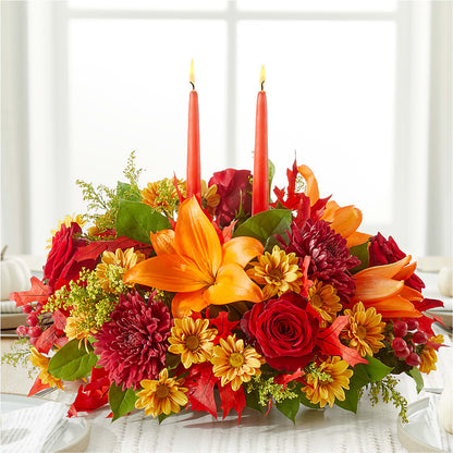 Autumn's Embrace Centerpiece –  Loveland Colorado Flowers, Loveland CO