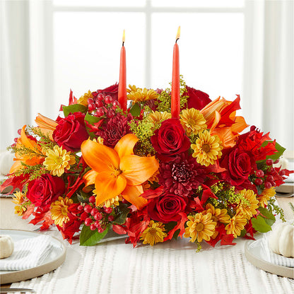 Autumn's Embrace Centerpiece –  Loveland Colorado Flowers, Loveland CO