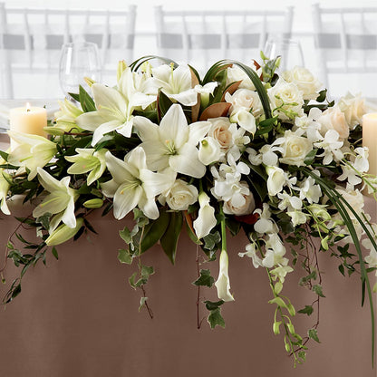 White Linen Arrangement –  Loveland Colorado Flowers, Loveland CO
